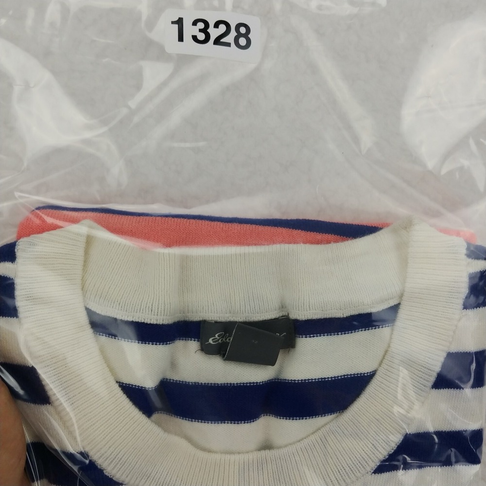 Eddie Bauer Womens Medium Cotton/Nylon Blend Knit‎ Pullover Striped Long Sleeve - Picture 8 of 8